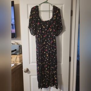 Old Navy Black Floral Dress